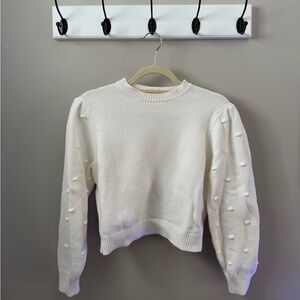 Levi's Women's Small Ivory Cropped Sweater